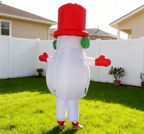 Snowman Inflatable Costume For Christmas Parade Event